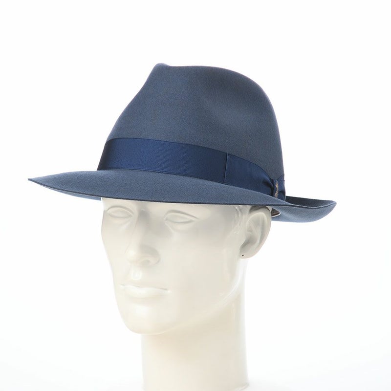 ボルサリーノのフェルトハット Alessandria rasato（アレッサンドリア ラザート） 390054 ブルー