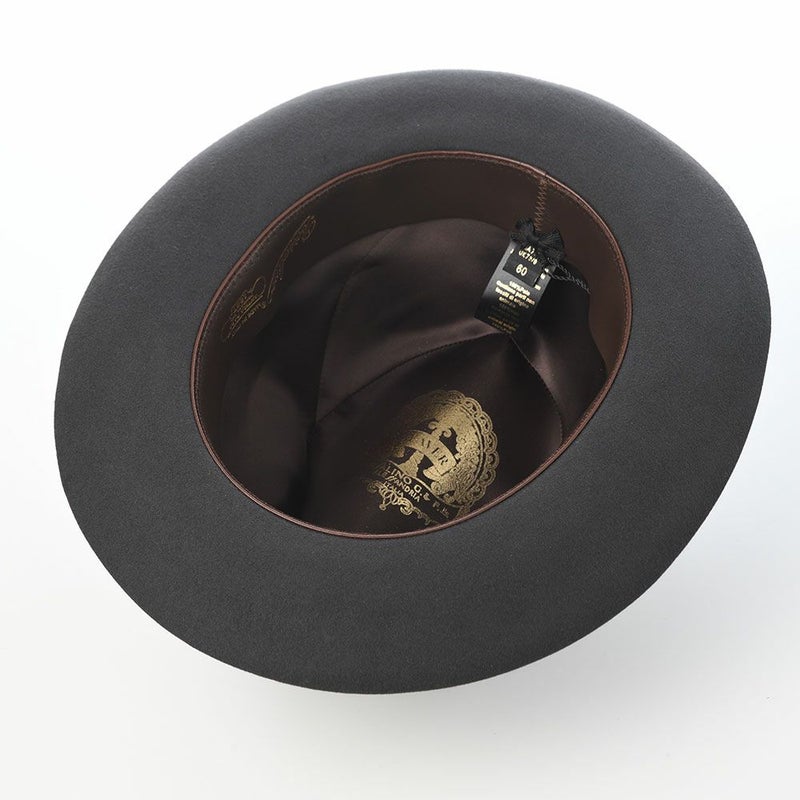 ボルサリーノのフェルトハット Beaver（ビーバー） 400001 チャコールグレー