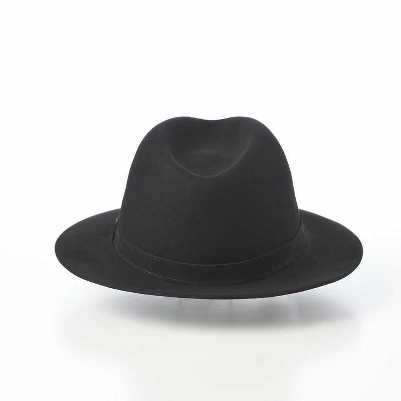 ボルサリーノのフェルトハット Country Leather Hatband（カントリー レザーハットバンド） 390060 ブラック