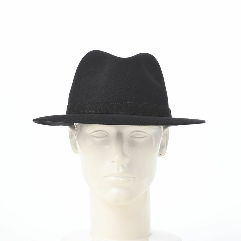 ボルサリーノのフェルトハット Country Leather Hatband（カントリー レザーハットバンド） 390060 ブラック