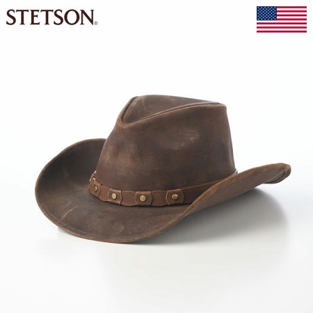 ステットソンのウエスタンハット WESTERN CALF SPLIT（ウエスタン カーフ スプリット） ST298EU ブラウン