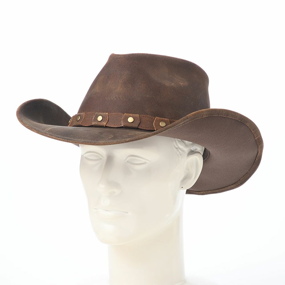 チ*ー様 STETSON ウエスタンハット XL ブラウン ステットソン ステットソン ウエスタンハット WESTERN CALF SPLIT（ウエスタン