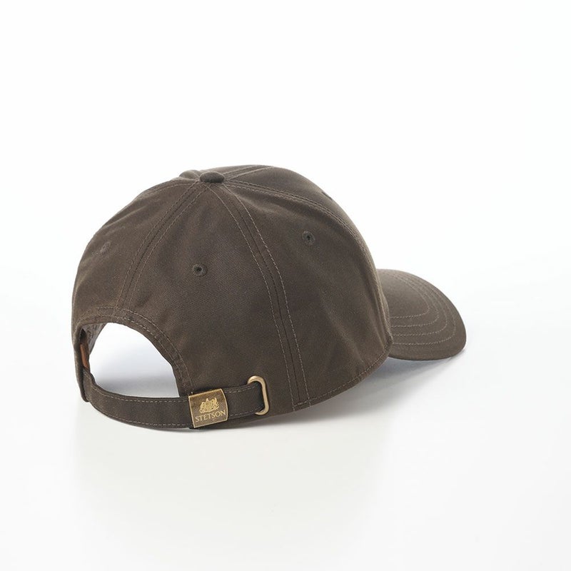 ステットソンのキャップ BASEBALL CAP WAXED COTTON（ベースボールキャップ ワックスドコットン） ST306EU ダークブラウン