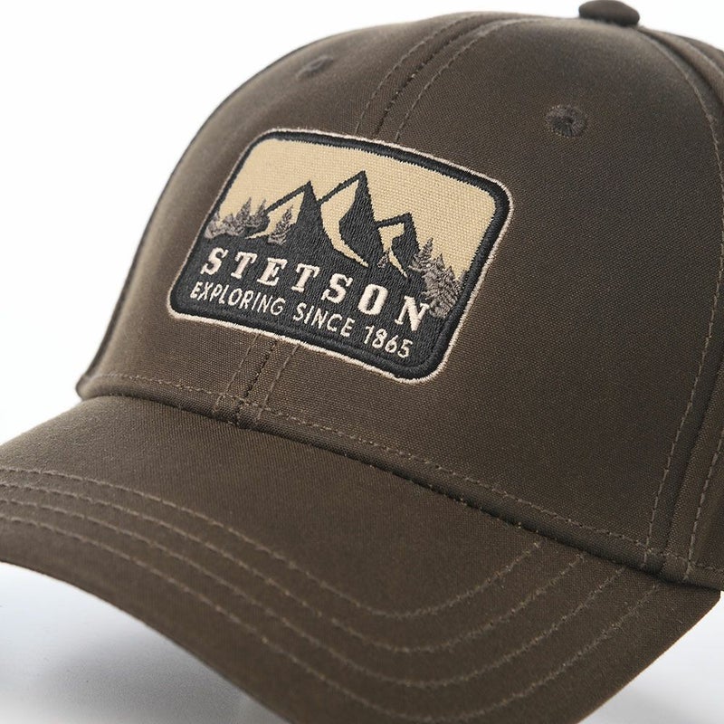 ステットソンのキャップ BASEBALL CAP WAXED COTTON（ベースボールキャップ ワックスドコットン） ST306EU ダークブラウン