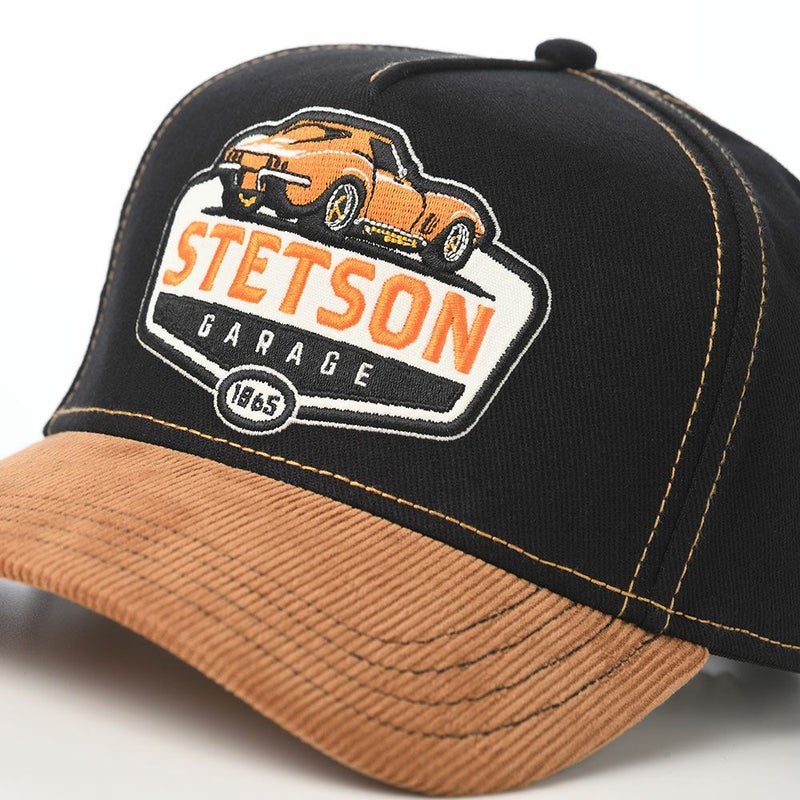 ステットソンのキャップ TRUCKER CAP STETSON GARAGE2（トラッカーキャップ ステットソンガレージ2） ST310EU ブラック