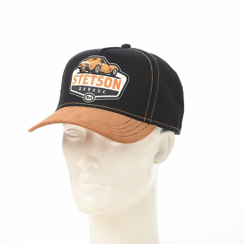 ステットソンのキャップ TRUCKER CAP STETSON GARAGE2（トラッカーキャップ ステットソンガレージ2） ST310EU ブラック