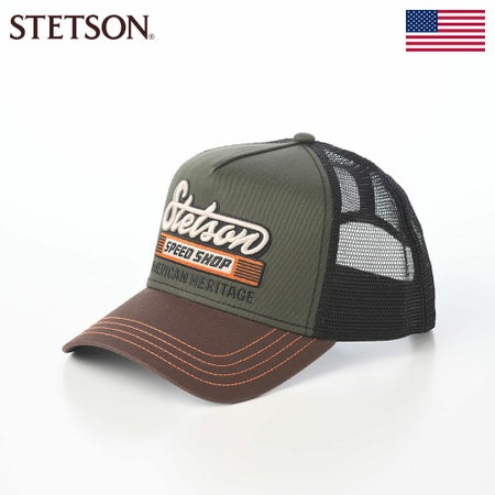 ステットソンのキャップ TRUCKER CAP SPEED SHOP（トラッカーキャップ スピードショップ） ST311EU オリーブ