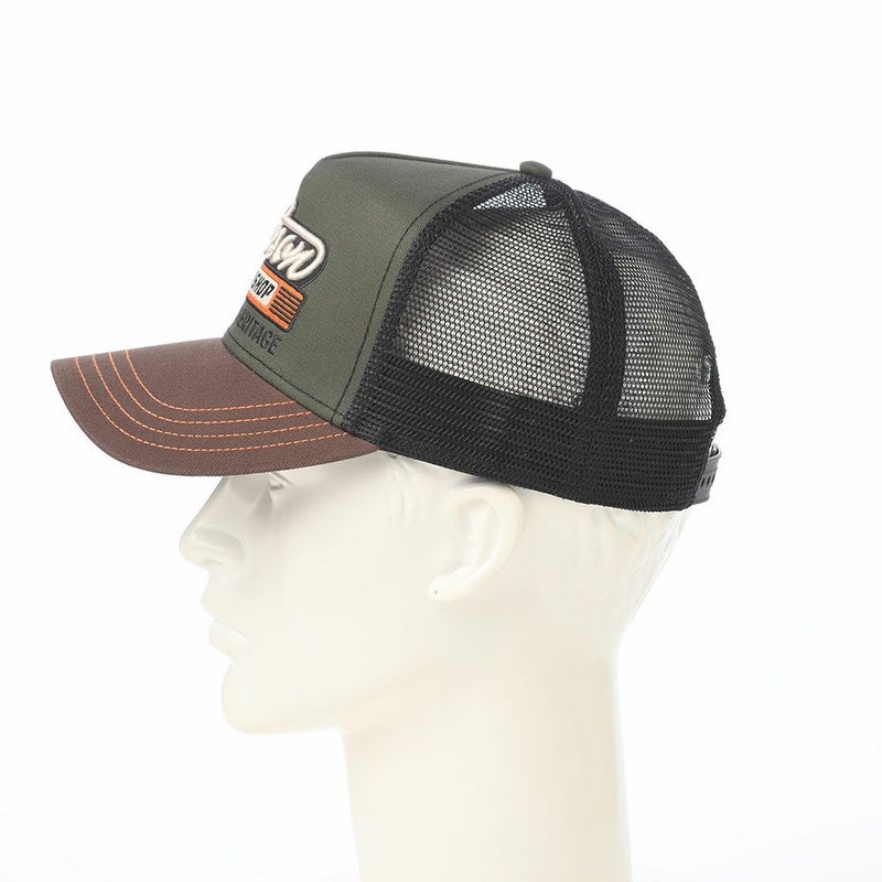 ステットソンのキャップ TRUCKER CAP SPEED SHOP（トラッカーキャップ スピードショップ） ST311EU オリーブ