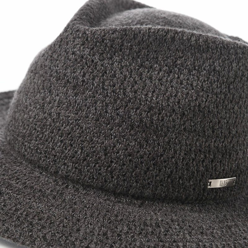 ダックスのソフトハット Manish Tweed Knit（マニッシュ ツイードニット） D2047 チャコール