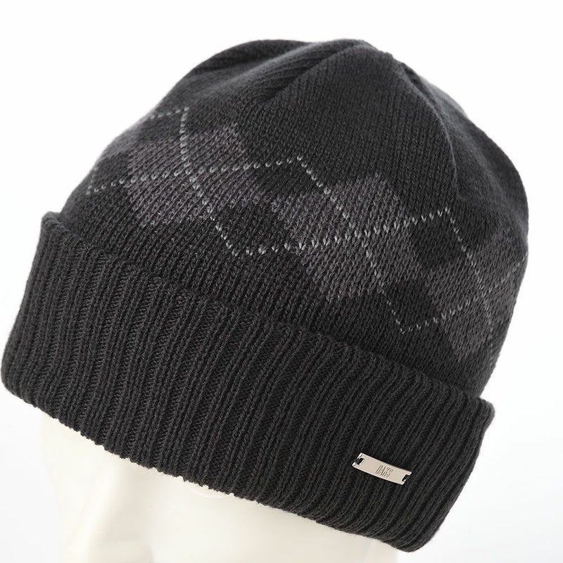 ダックスのニット帽 Knit Watch Argyle（ニットワッチ アーガイル） D2049 チャコール
