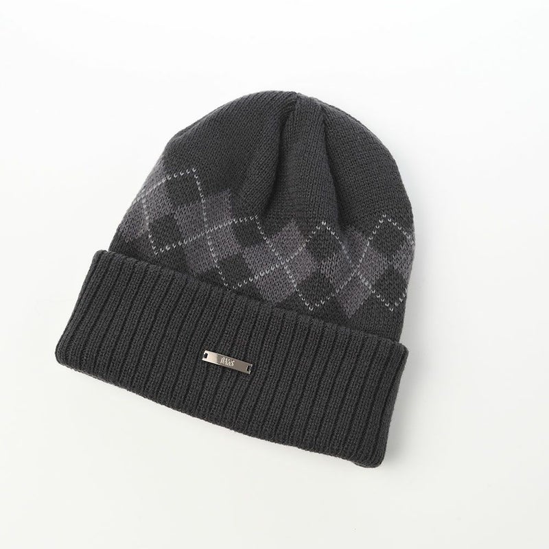 ダックスのニット帽 Knit Watch Argyle（ニットワッチ アーガイル） D2049 チャコール