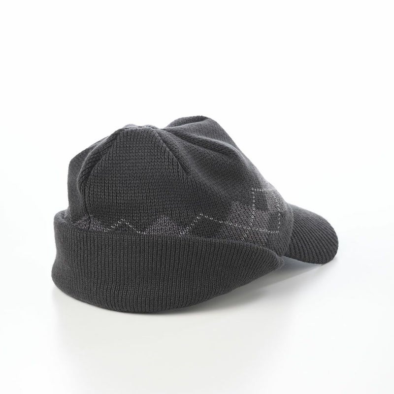 ダックスのニット帽 Knit Cap Argyle（ニットキャップ アーガイル） D2050 チャコール