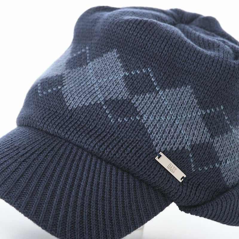 ダックスのニット帽 Knit Cap Argyle（ニットキャップ アーガイル） D2050 ネイビー