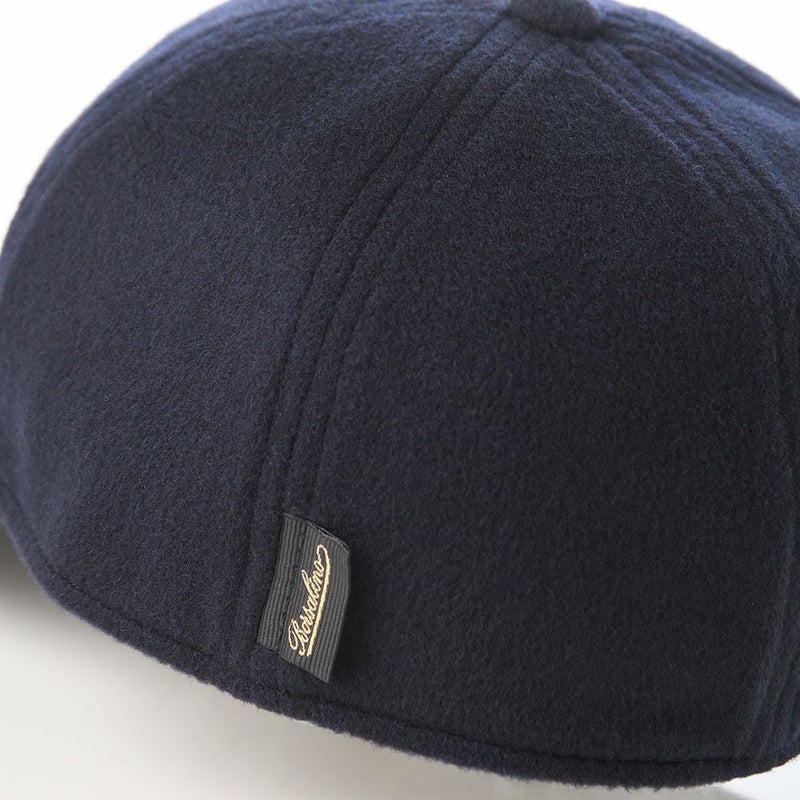 ボルサリーノのキャップ Baseball Cap Rock Cashmere（ベースボールキャップ ロック カシミア） B95006 ブルーネイビー