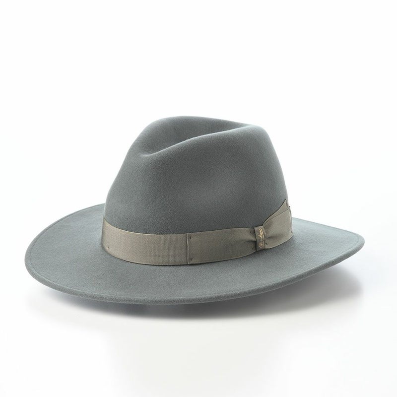ボルサリーノのフェルトハット Jared Cashmere Mix Larga（ジャレド カシミヤミックス ラーガ） 540003 グレー