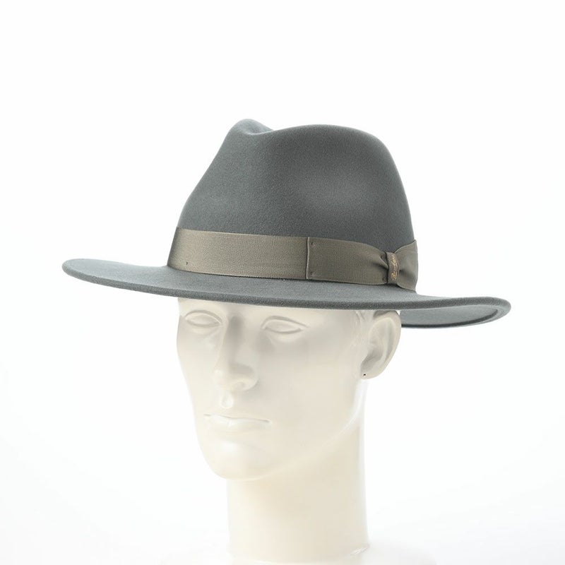 ボルサリーノのフェルトハット Jared Cashmere Mix Larga（ジャレド カシミヤミックス ラーガ） 540003 グレー