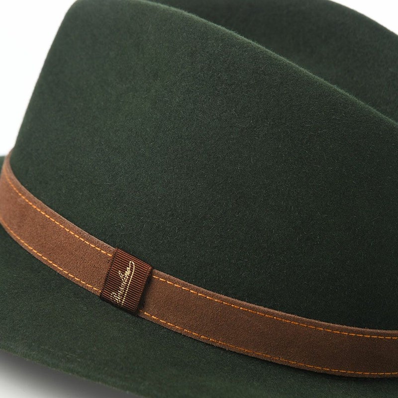 ボルサリーノのフェルトハット Country Leather Hatband（カントリー レザーハットバンド） 390060 パルーデ
