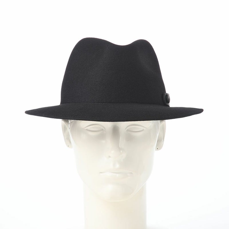 ボルサリーノのフェルトハット Alessandria country roll（アレッサンドリア カントリー ロール） 390060 ブラック