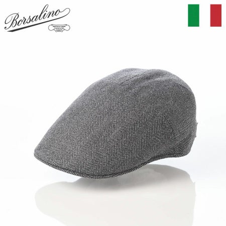 ボルサリーノのハンチング Hunting Parigi RS Herringbone（ハンチング パリギ RS ヘリンボーン） B12182 ブラック
