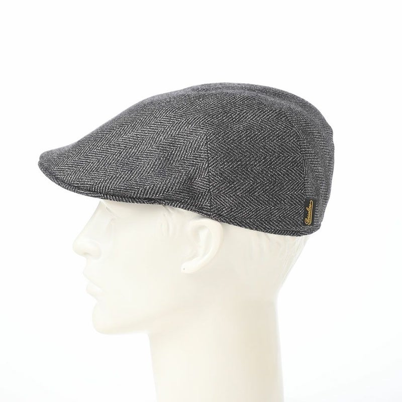 ボルサリーノのハンチング Hunting Parigi RS Herringbone（ハンチング パリギ RS ヘリンボーン） B12182 ブラック