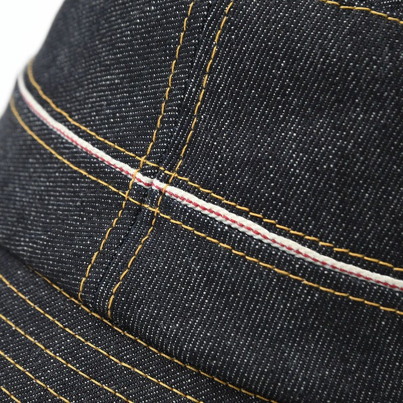 レッターのソフトハット 赤耳デニムハット インディゴ