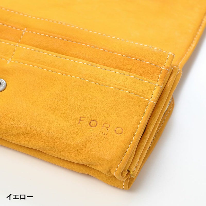 リアルマインドの長財布 FORO（フォロ） 馬革 製品染め 長財布 ブラック