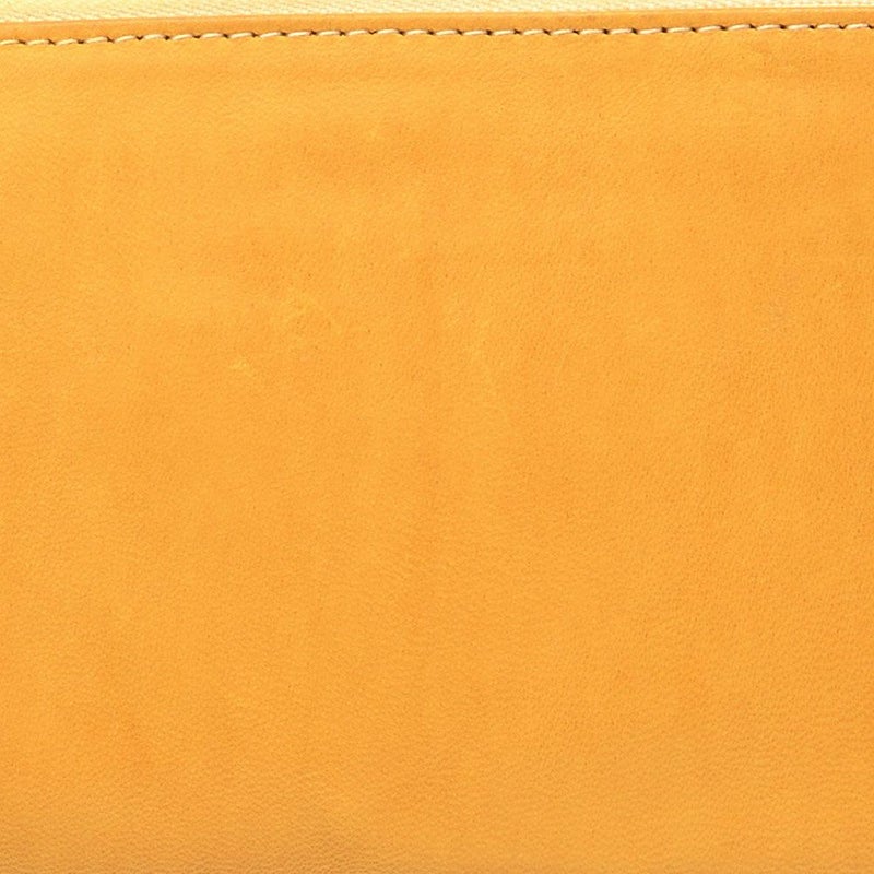 リアルマインドの長財布 FORO（フォロ） 馬革 製品染め L字ファスナー長財布 イエロー