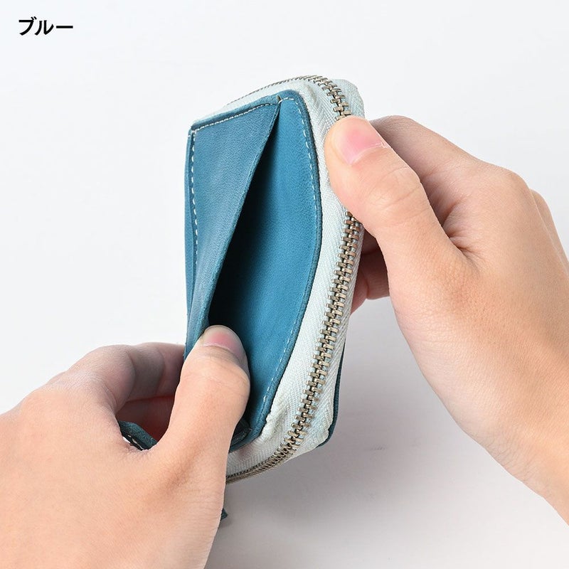 リアルマインドの小銭入れ FORO（フォロ） 馬革 製品染め カード＆小銭入れ キャメル