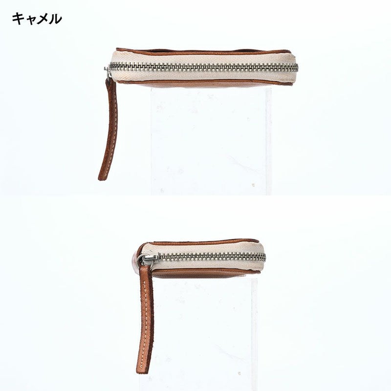 リアルマインドの小銭入れ FORO（フォロ） 馬革 製品染め カード＆小銭入れ キャメル