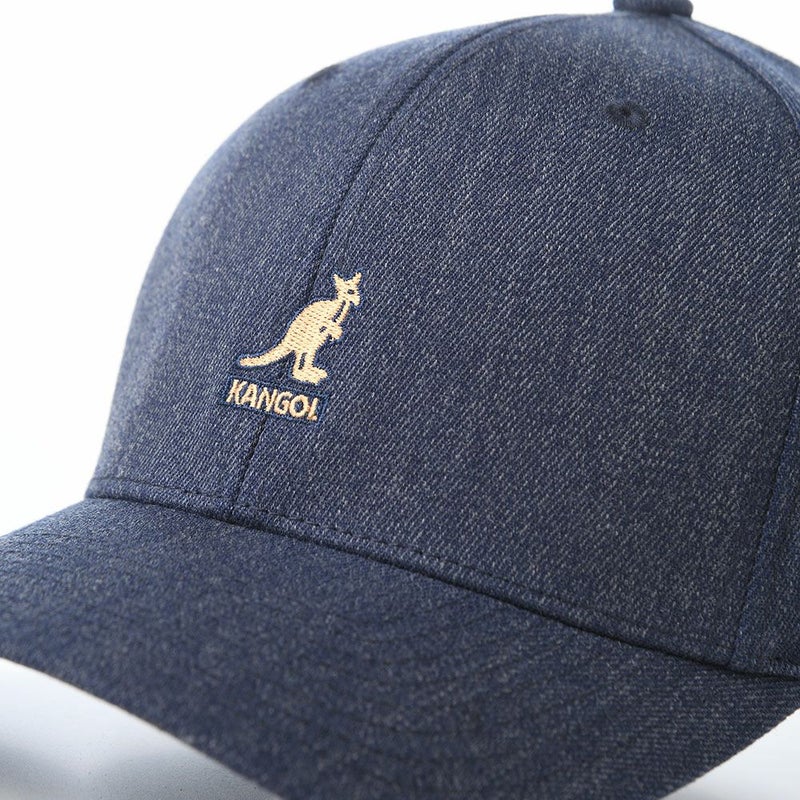 カンゴールのキャップ WOOL FLEXFIT BASEBALL（ウール フレックスフィット ベースボール） デニム