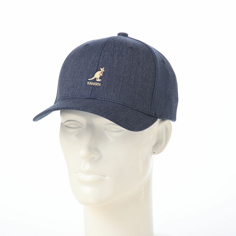 カンゴールのキャップ WOOL FLEXFIT BASEBALL（ウール フレックスフィット ベースボール） デニム
