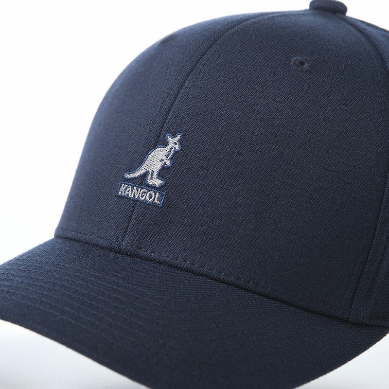 カンゴールのキャップ WOOL FLEXFIT BASEBALL（ウール フレックスフィット ベースボール） ダークブルー