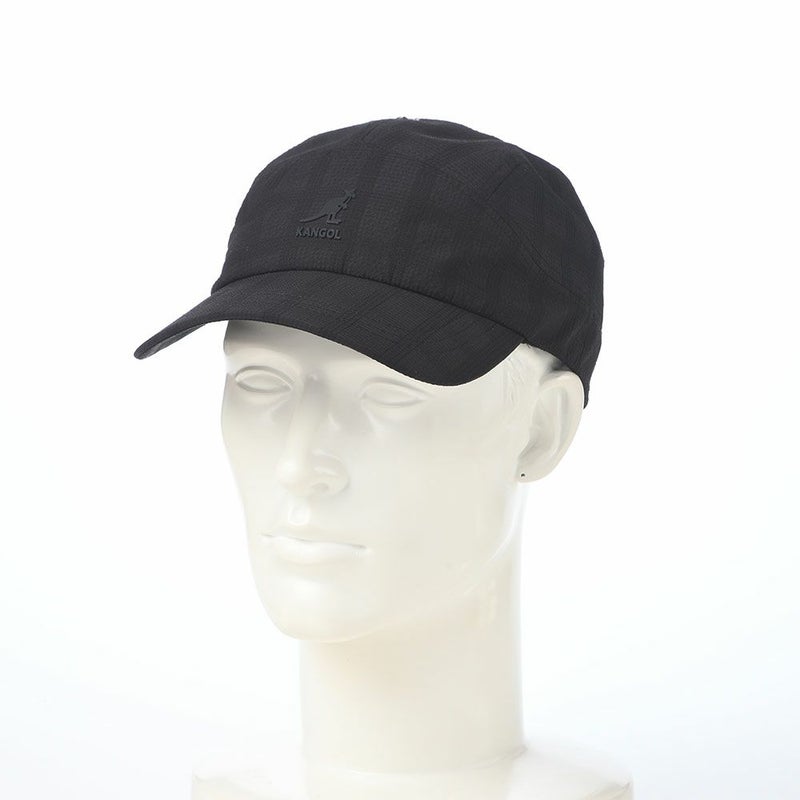 カンゴールのキャップ SEERSUCKER DRAPE 5-PANEL（シアサッカー ドレープ 5パネル） ブラック