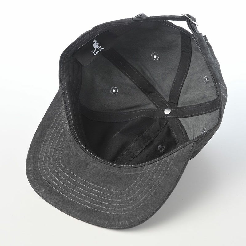 カンゴールのキャップ CARE LABEL BASEBALL CAP（ケアラベル ベースボールキャップ） ブラック