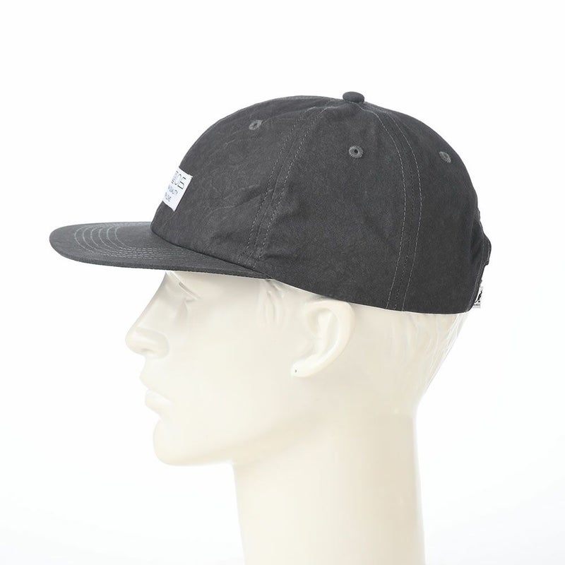 カンゴールのキャップ CARE LABEL BASEBALL CAP（ケアラベル ベースボールキャップ） ブラック