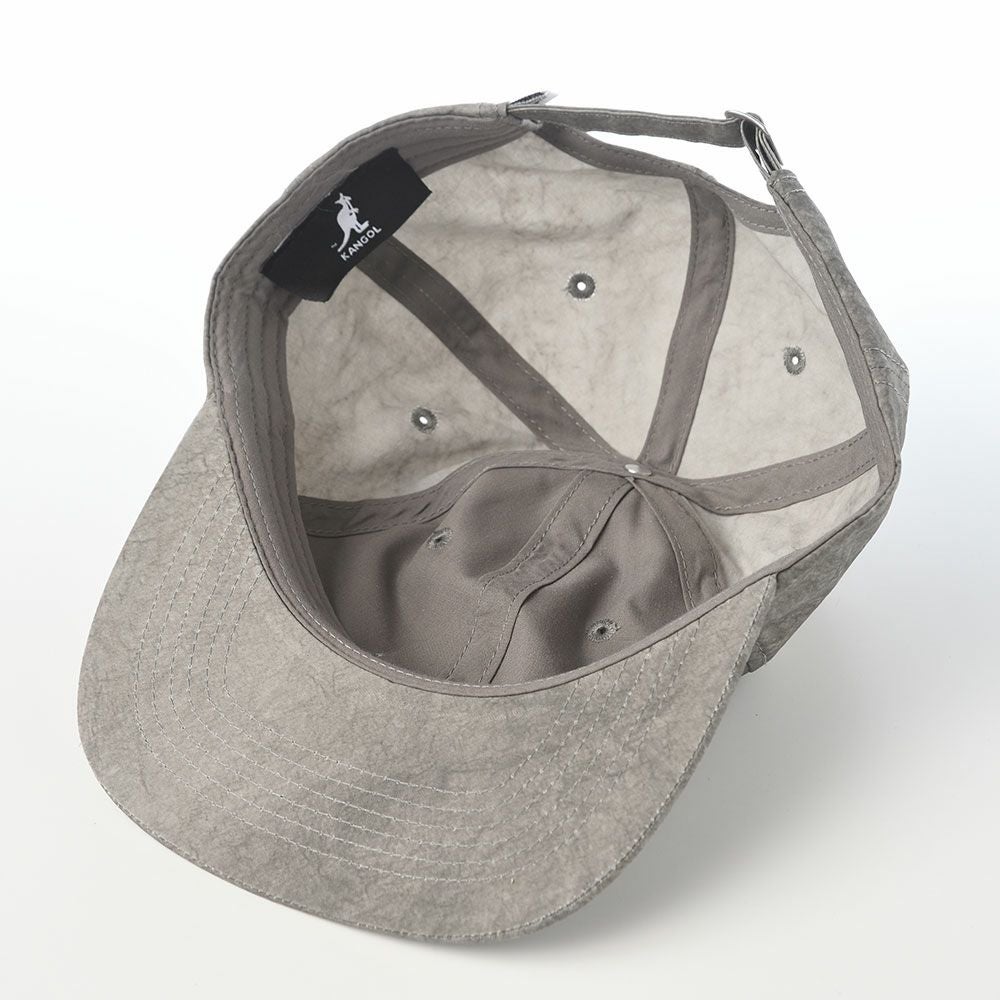 ベースボールキャップ グレー Dロゴ カンゴール キャップ CARE LABEL BASEBALL CAP（ケアラベル ベース