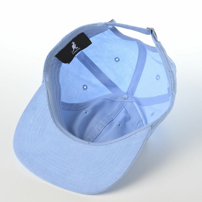 カンゴールのキャップ CARE LABEL BASEBALL CAP（ケアラベル ベースボールキャップ） ライトブルー