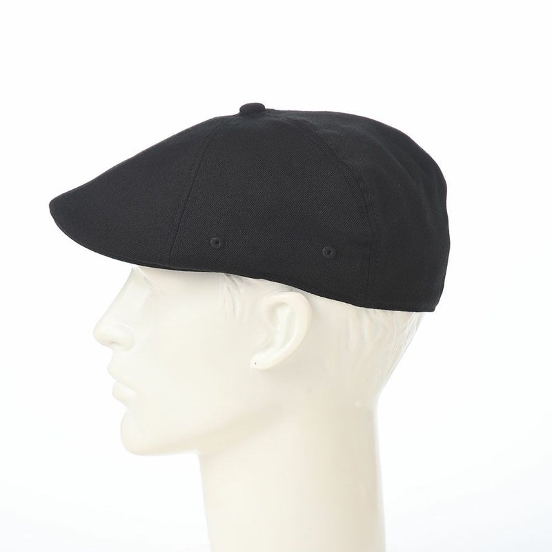 カンゴールのハンチング WOOL FLEXFIT 504（ウール フレックスフィット） ブラック