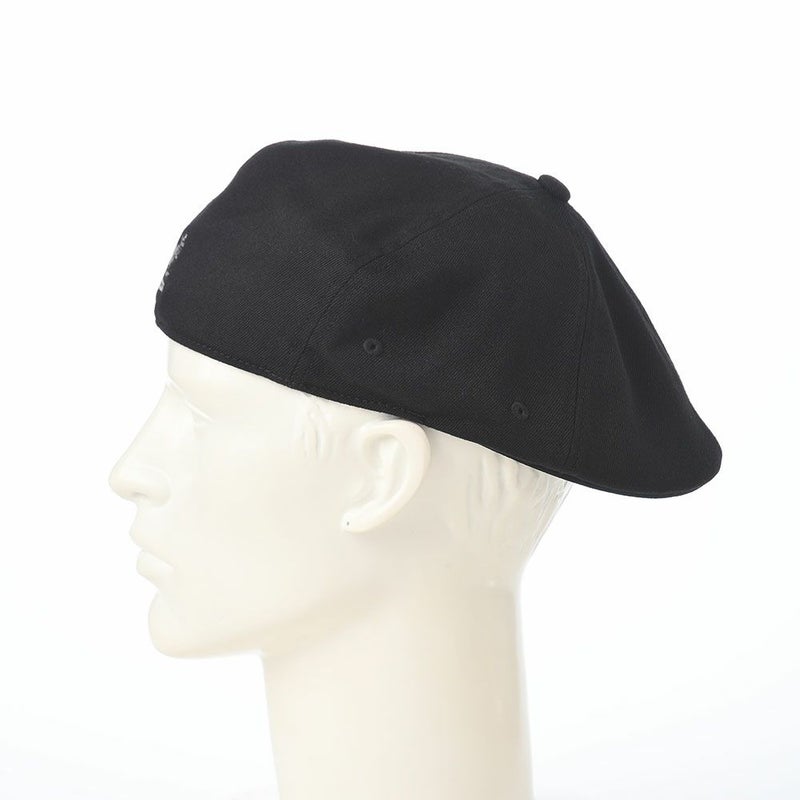 カンゴールのハンチング WOOL FLEXFIT 504（ウール フレックスフィット） ブラック