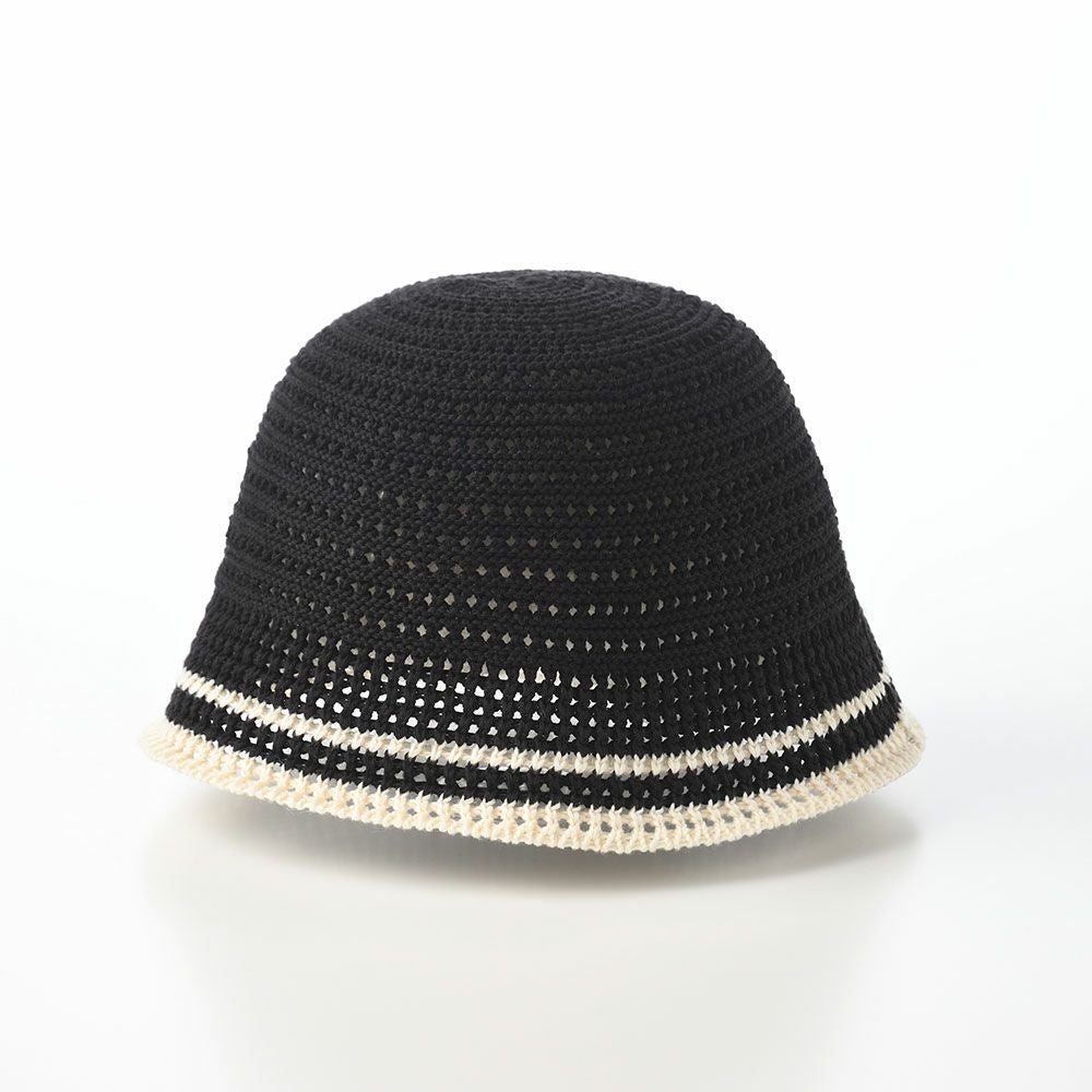 カンゴール バケットハット KNIT CROCHET（ニット クロシェ） ブラック
