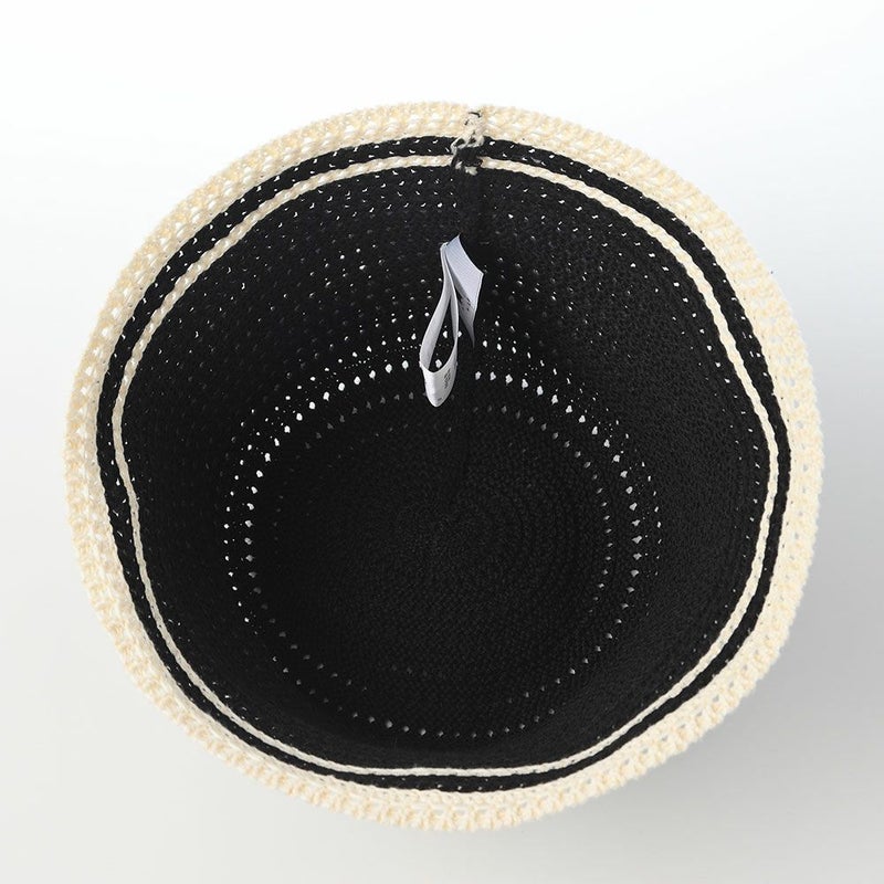 カンゴールのバケットハット KNIT CROCHET（ニット クロシェ） ブラック