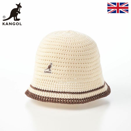 カンゴールのバケットハット KNIT CROCHET（ニット クロシェ） アイボリー