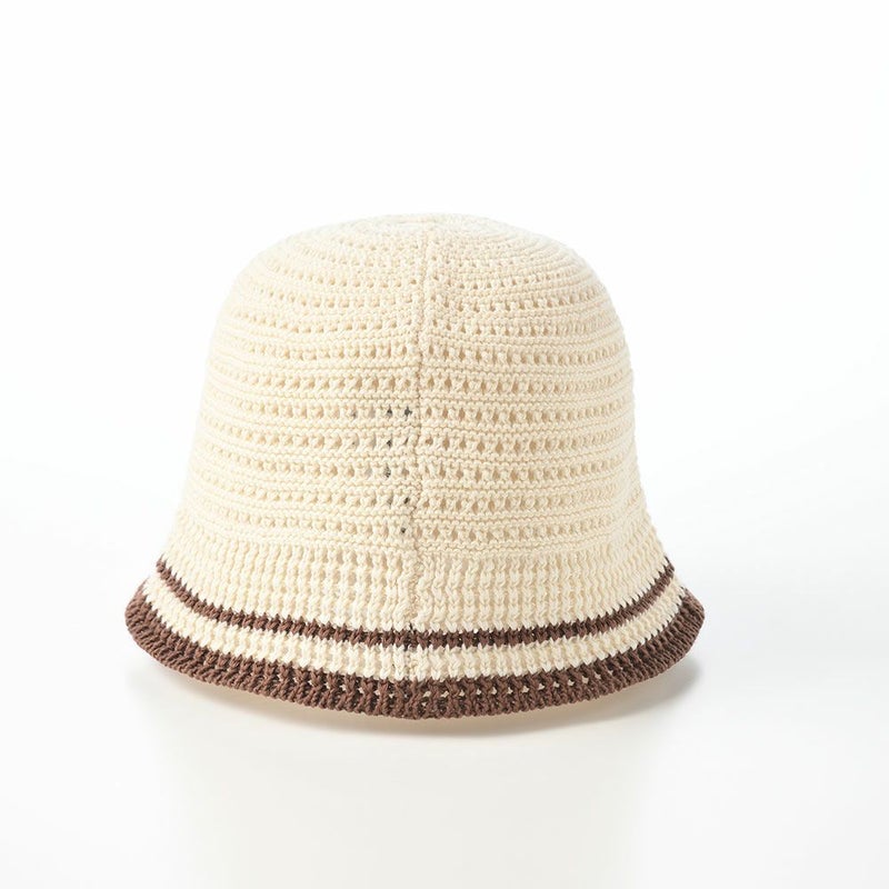 カンゴールのバケットハット KNIT CROCHET（ニット クロシェ） アイボリー