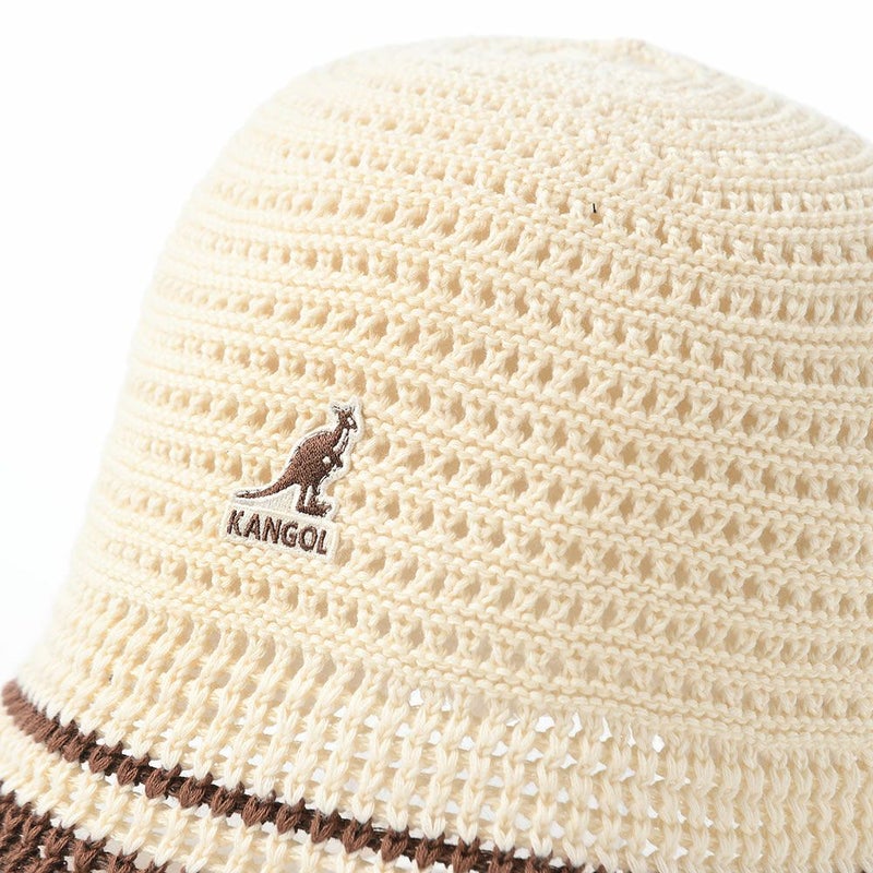 カンゴールのバケットハット KNIT CROCHET（ニット クロシェ） アイボリー