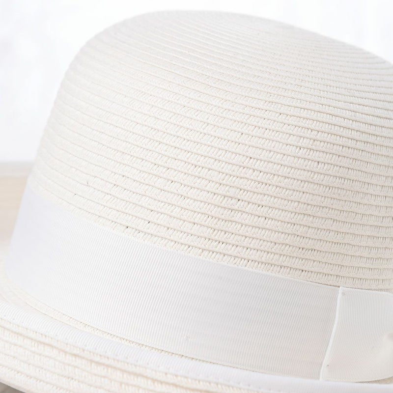 ビガリのブレードハット KANYE（カニエ） ホワイトリボン