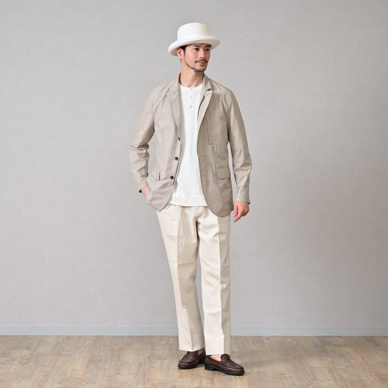 ビガリのブレードハット KANYE（カニエ） ホワイトリボン