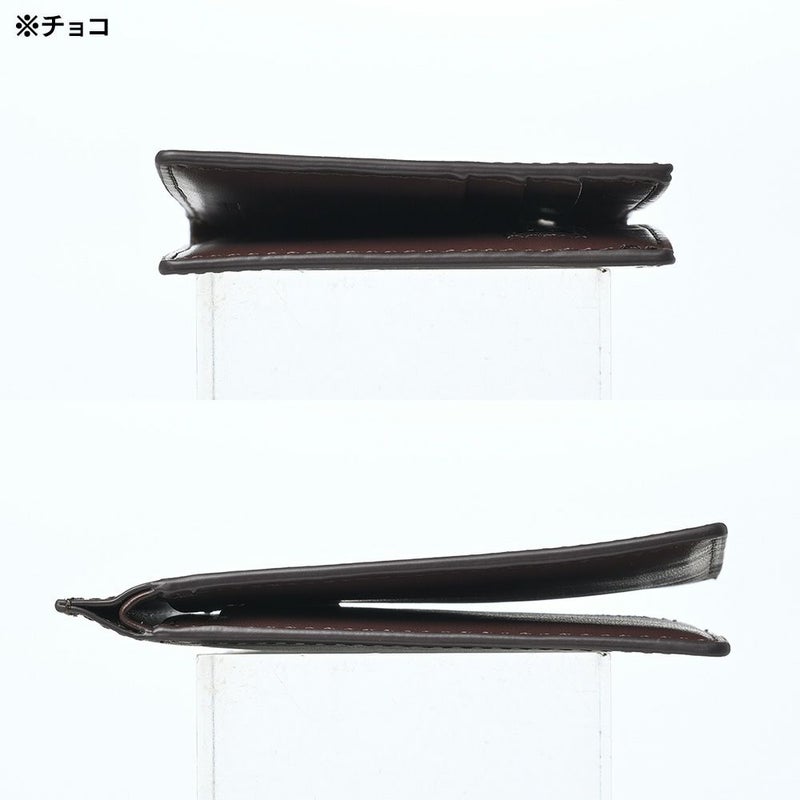 ミラグロの二つ折り財布 イタリアンレザー スマートウォレット[小銭入れ付き]  CA-MB-677 ブラウン