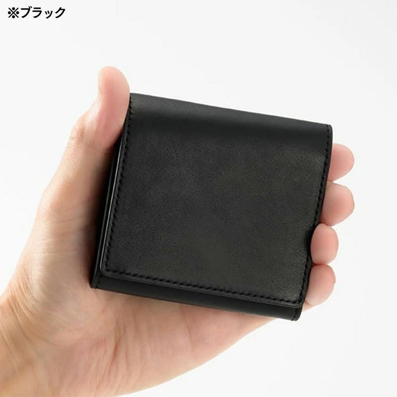 ミラグロの二つ折り財布 イタリアンレザー コンパクトウォレット  CA-MB-679 ブラウン