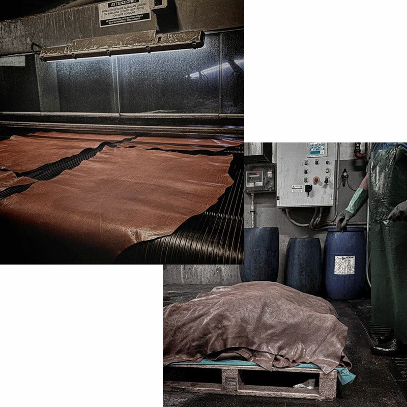 ミラグロの二つ折り財布 イタリアンレザー コンパクトウォレット  CA-MB-679 ブラウン