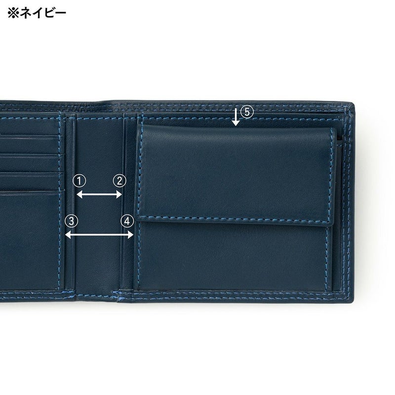 ミラグロの二つ折り財布 牛革キップレザー ダブルステッチ 二つ折り財布  SL-CD-3046 ライトブラウン
